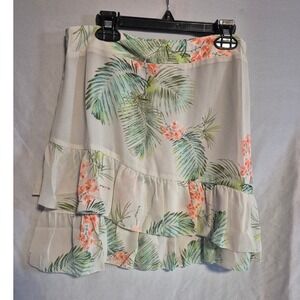 Lost + Wander Floral Print‎ Ruffle Mini Skirt - Women's Size M - Beachy Cute